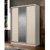 Шафа-купе тридверна SENAM E-Line 1800×600×2400 мм Кашемір ДСП + Дзеркало EШК 3.4.24.60.18
