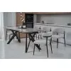 Керамический стол Тео TML-895 бьянко карарра + черный