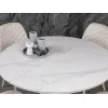 Керамічний стіл Офелія TML-1250 калакатта крістал + білий
