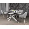Керамический стол Тициано TML-1150 деликато грей + белый