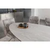 Керамический стол Тереза ​​TML-1260 грей травертин черный
