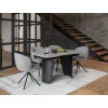 Керамический стол Нардо TML-1270 клавуды черный грей