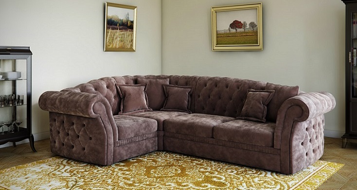 Угловой диван в интерьере-1