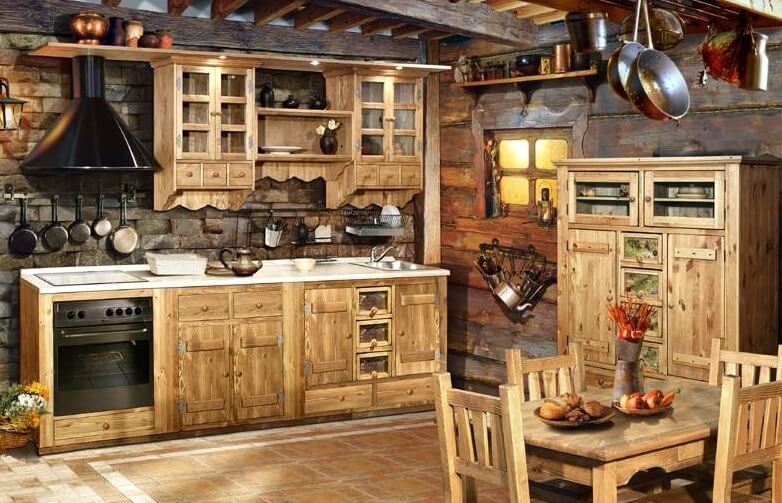Дерев'яні кухонні столи