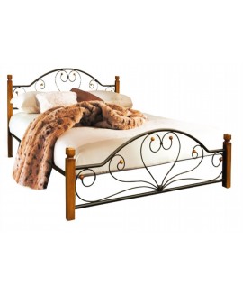 Кровать Металл-Дизайн Джоконда деревянные ножки