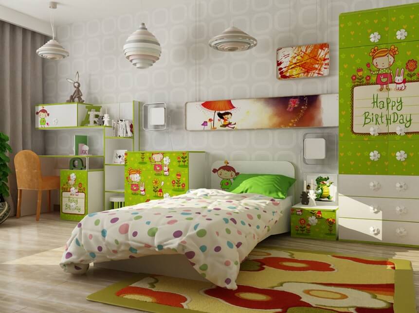Детская кровать Apple с бортиками фабрики Luxe Studio